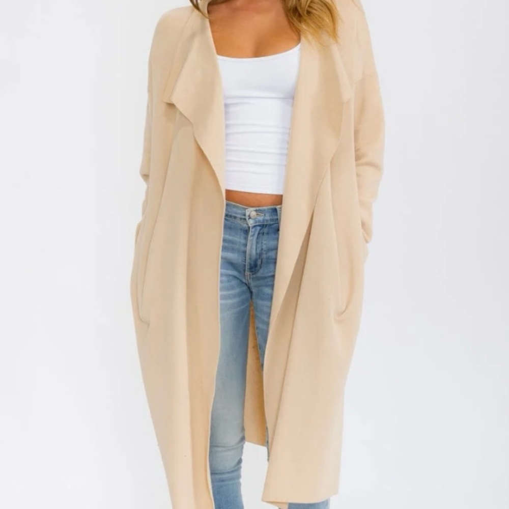 Oversized Beige Women's Sweater